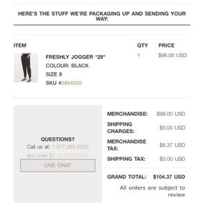 Lululemon Freshly Jogger *29”